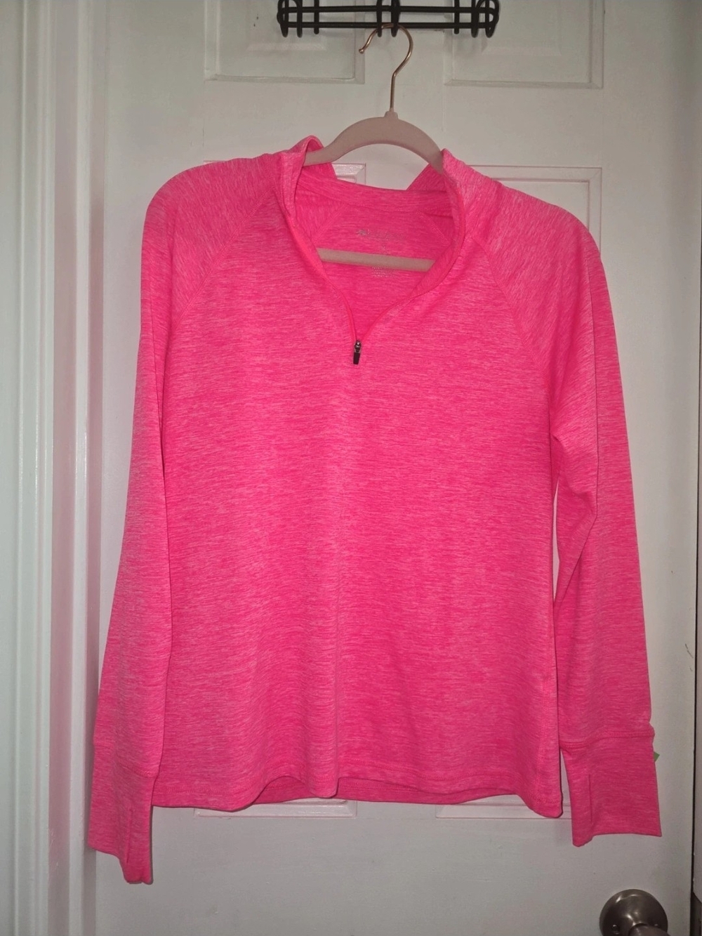 Ideology Neon Pink Lightweight Quarter-Zip Hoodie